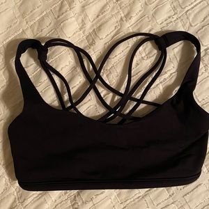 Size 6 Black lululemon bra